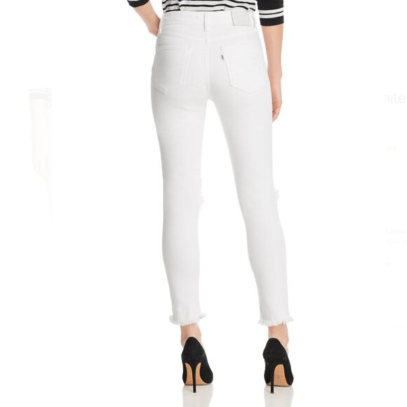 Levi’s Women’s White 721 High Rise Skinny Jeans - Picture 6 of 11